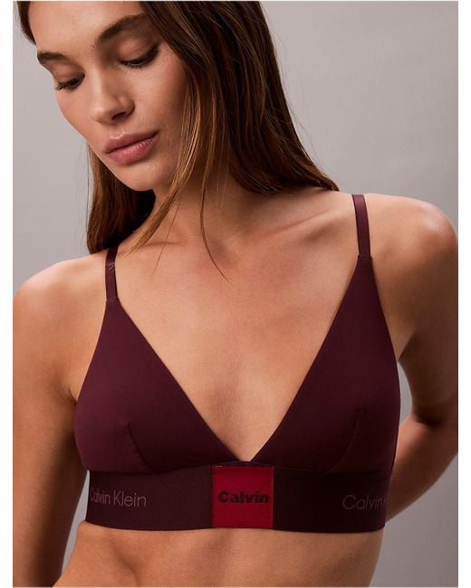 Calvin Klein Multicolor Modern Logo Unlined Triangle Bralette