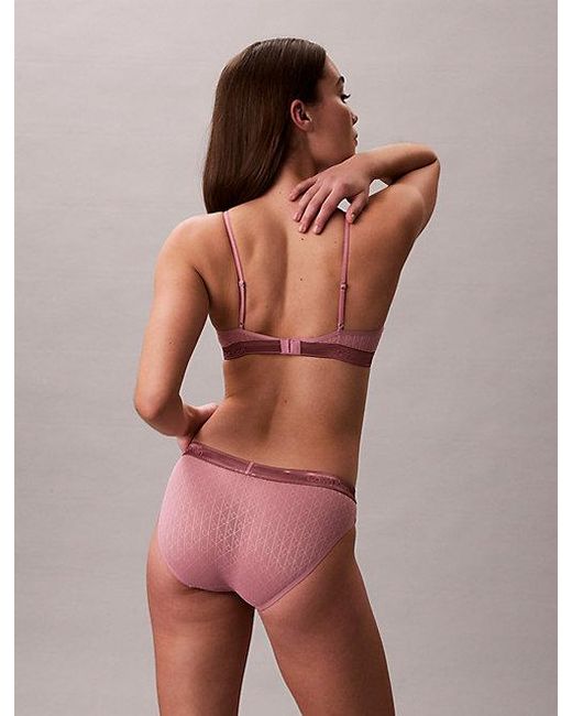 Calvin Klein Pink Bralette Icon Cotton Modal