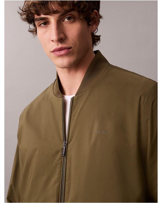 Calvin Klein Multicolor Matte Bomber Jacket for men