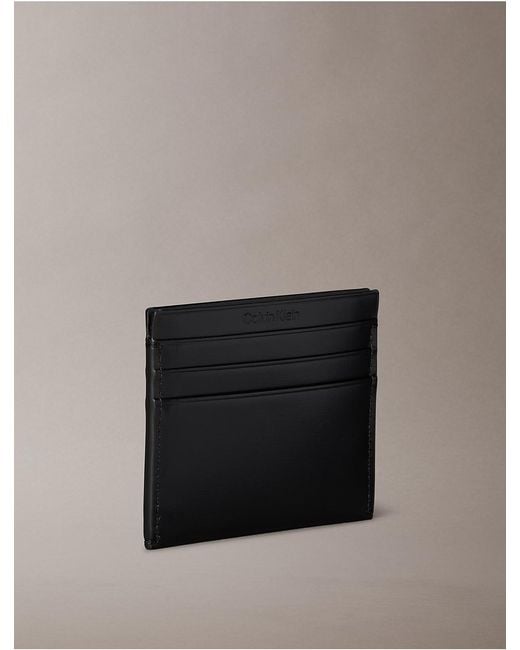 Calvin Klein Black Hardware Monogram Card Case