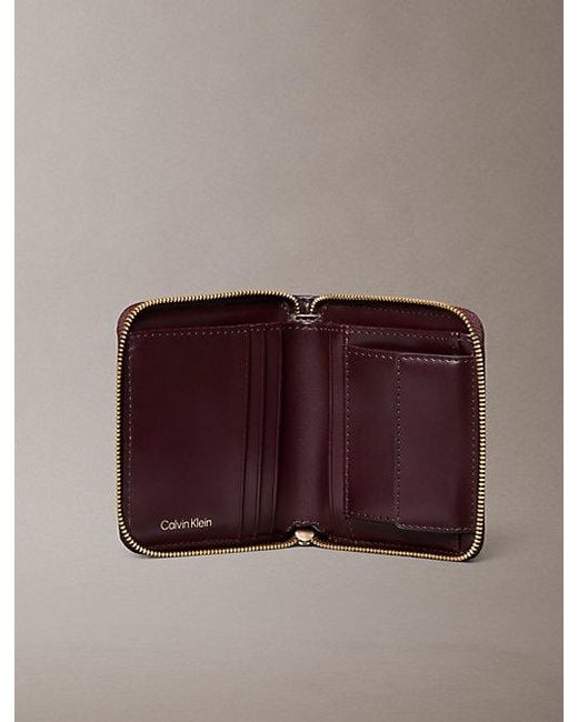 Calvin Klein Multicolor Foil Logo Zip Wallet