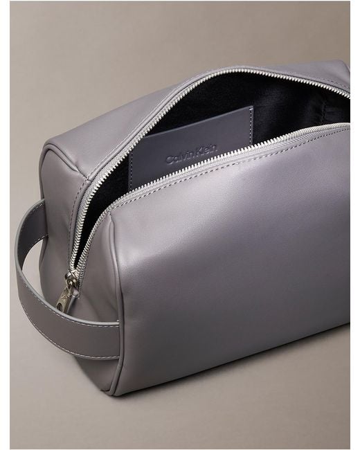 Calvin Klein Gray Monologo Dopp Kit for men