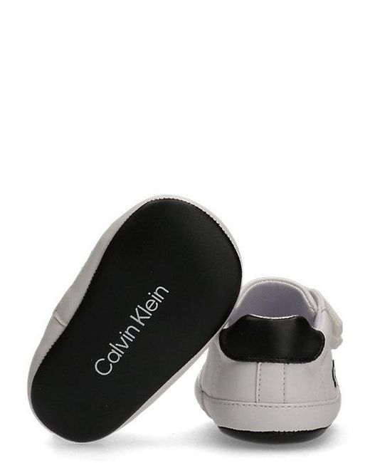 Calvin Klein White Jeans Baby Signature Velcro Trainers for men