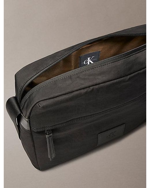 Calvin Klein Black Jeans Crossbody Flight Bag for men