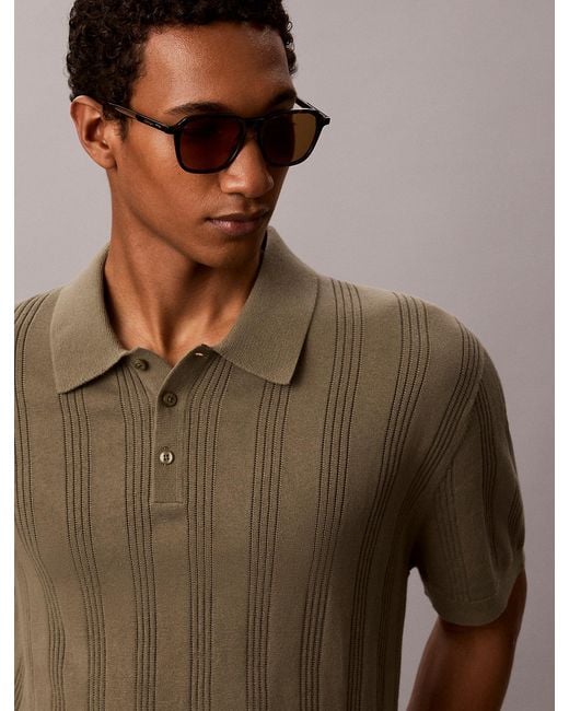 Calvin Klein Brown Modified Rectangle Sunglasses Ck26507S for men