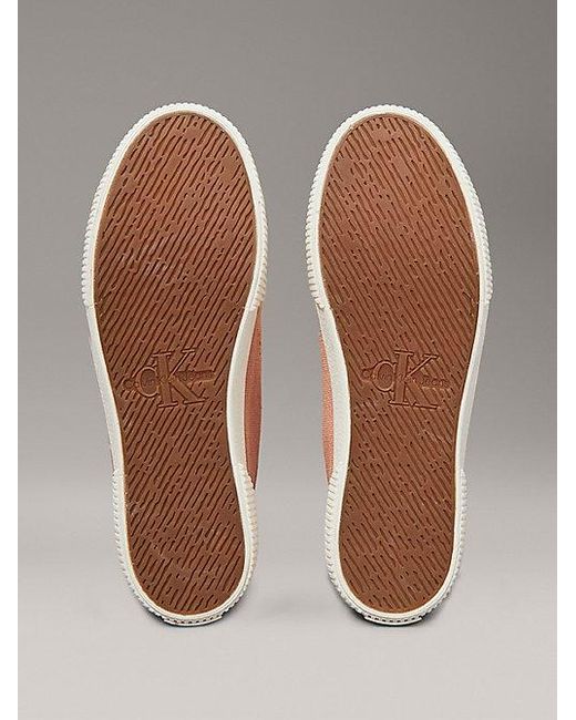 Calvin Klein Canvas Sneakers Met Laag Profiel in het Multicolor