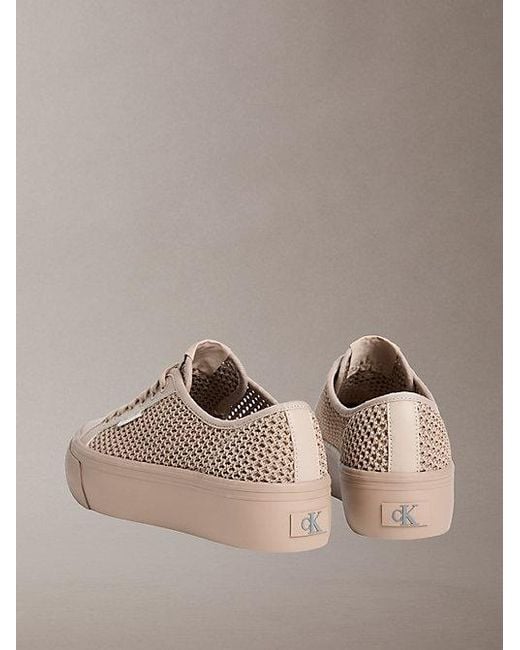 Calvin Klein Multicolor Valentina Mesh Platform Trainers