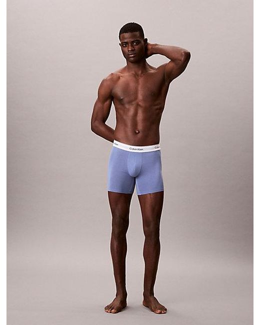 Calvin Klein White 3 Pack Boxer Briefs for men