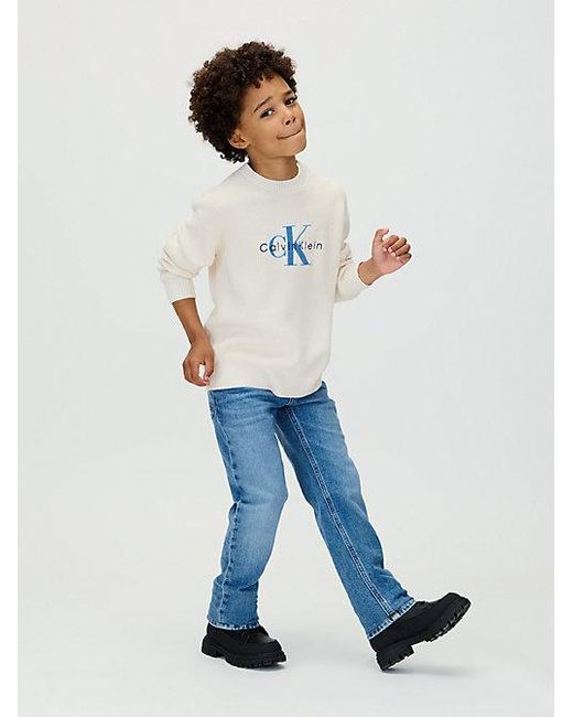 Calvin Klein Blue Jeans Mid Rise Straight Jeans for men