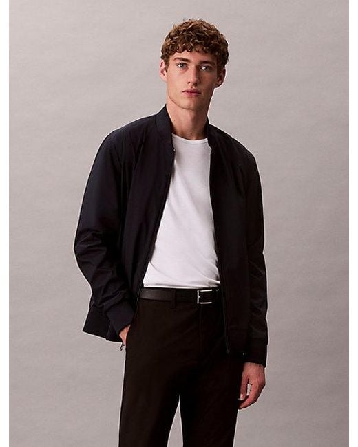 Calvin Klein Mat Bomberjack in het Blue voor heren