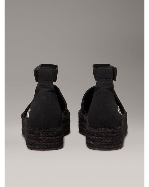 Espadrillas Con Plateau di Calvin Klein in Gray