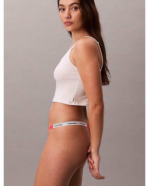 Calvin Klein Multicolor Dipped String Thong Icon Logo