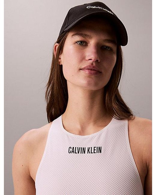 Calvin Klein Pink Sport Performance Mesh Racerback Gym Tank Top
