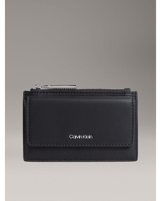 Porta Carte Rfid Con Zip di Calvin Klein in Gray
