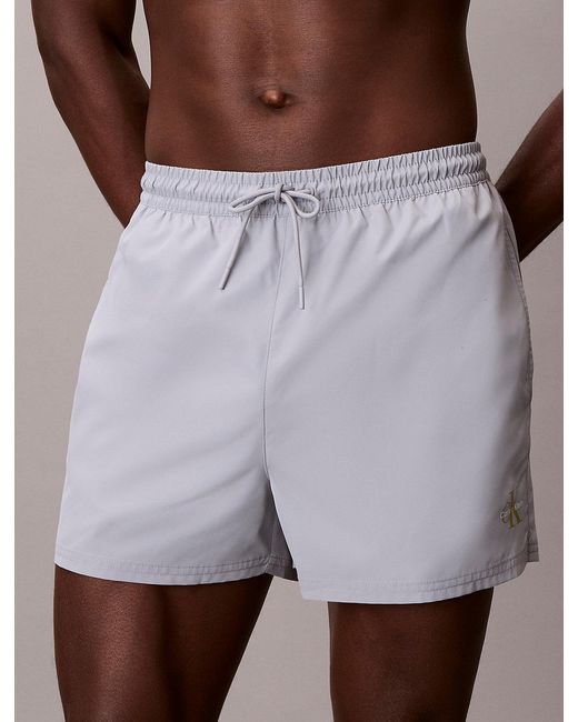 Calvin Klein Brown Short Drawstring Swim Shorts for men
