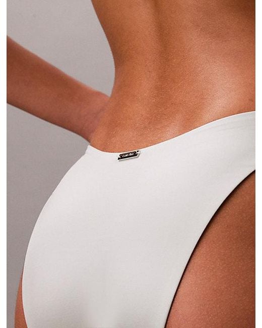 Calvin Klein Green Dipped Bikini Bottoms Ck Shine