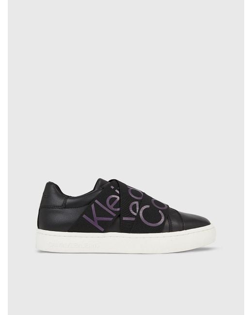 Calvin Klein Multicolor Leather Slip-on Trainers