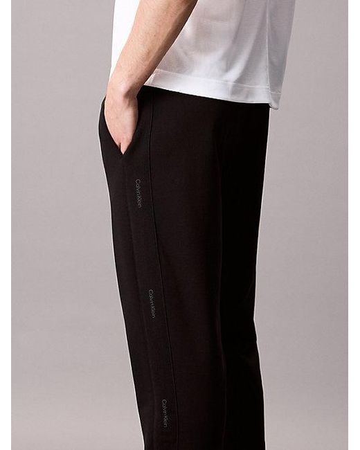 Calvin Klein White Sport Fleece Joggers for men