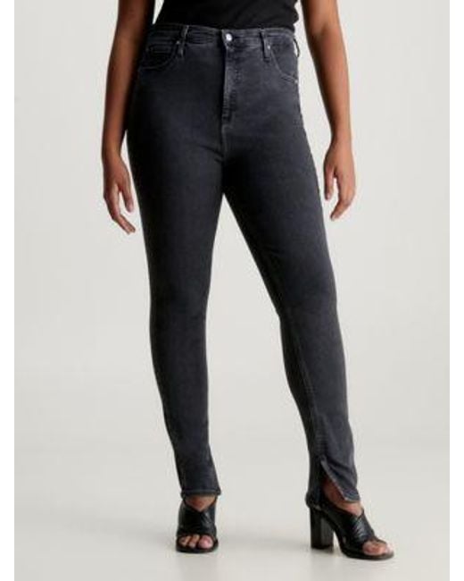 Calvin Klein High Rise Skinny Jeans in het Black