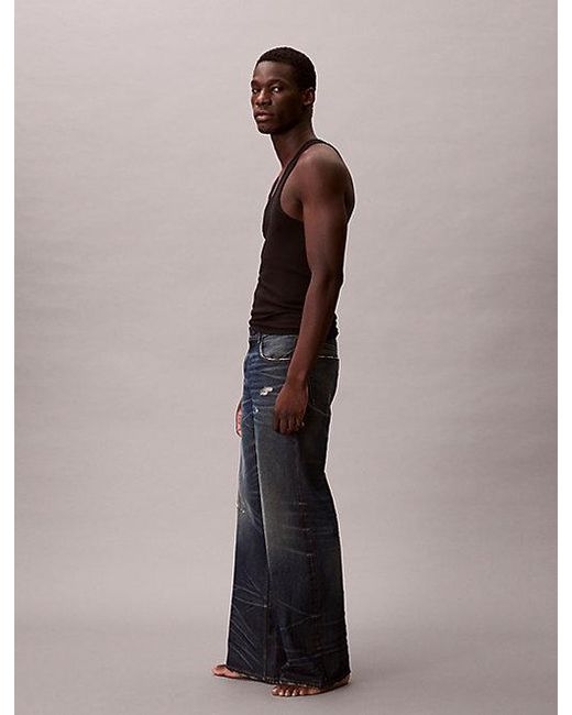 Calvin Klein Multicolor Jeans Wide Fit Jeans for men