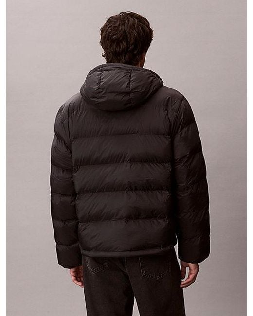 Calvin Klein Brown Jeans Monogram Puffer Jacket for men