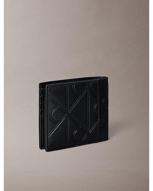 Calvin Klein Gray Emblem Logo Bifold Wallet for men