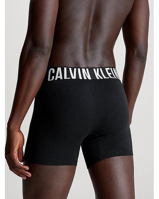 Calvin Klein Black 3 Pack Boxer Briefs - Intense Power for men