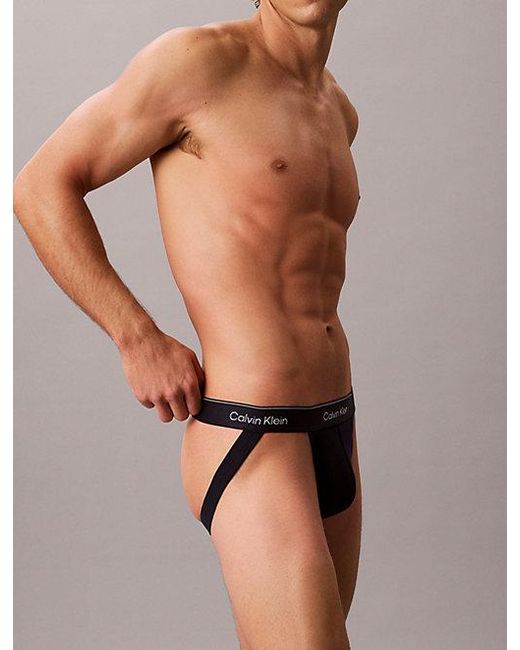 Calvin Klein Blue 3 Pack Jock Straps for men