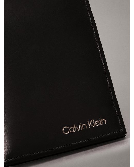 Portefeuille 2 volets en cuir anti-RFID Calvin Klein pour homme en coloris Black