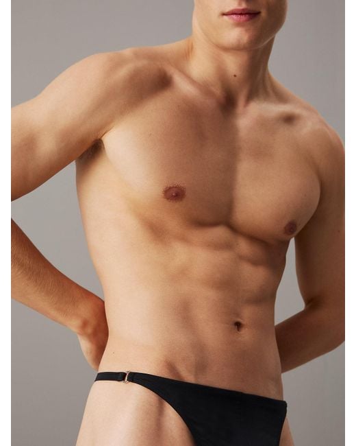 Calvin Klein Black Micro Thong for men