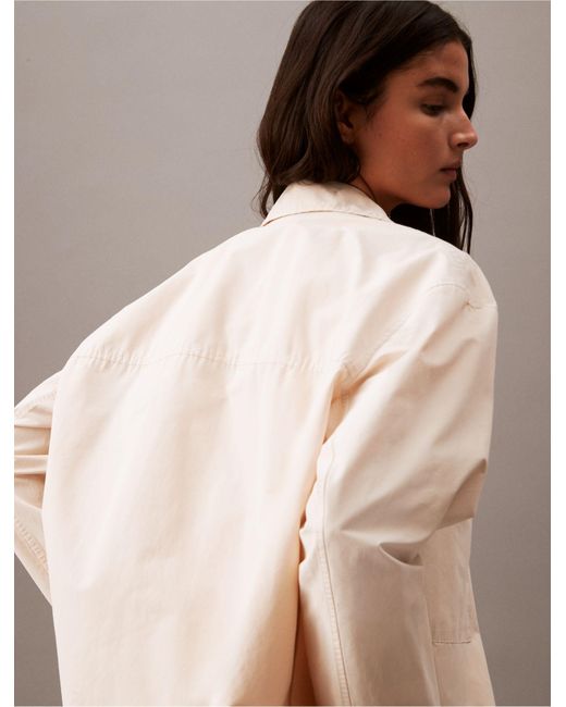 Calvin Klein Natural Tech Cotton Blend Full Zip Jacket