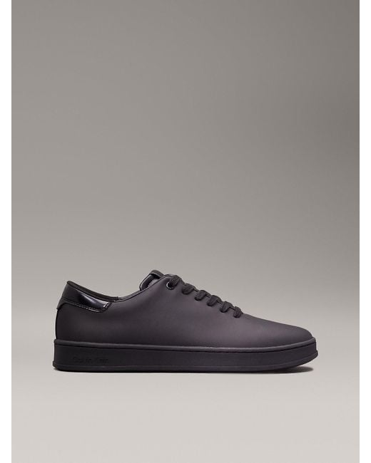 Calvin Klein Gray One Piece Leather Trainers for men