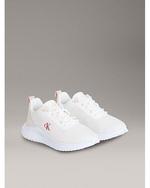 Calvin Klein Mesh Sneakers in het Metallic