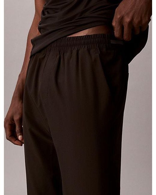 Calvin Klein Brown Sport Water Repellent Performance Trousers for men