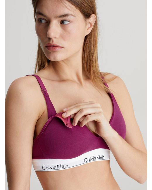 Calvin Klein Purple Maternity Bra - Modern Cotton
