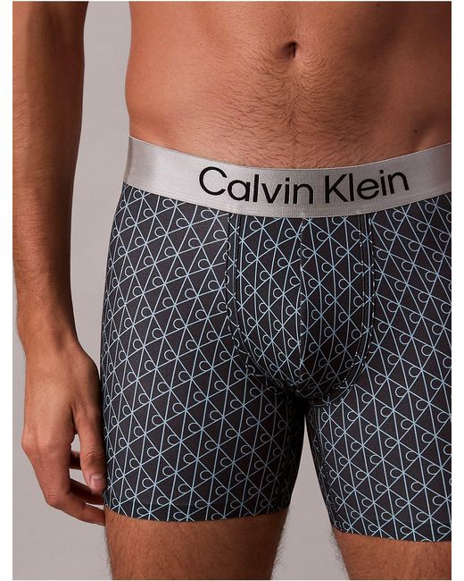 Calvin Klein Multicolor Brushed Microfiber Stretch Boxer Brief for men
