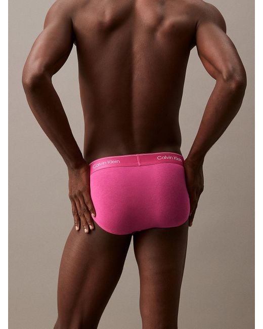 Calvin Klein Pink 3 Pack Briefs, Thong And Jock Strap - Pride for men