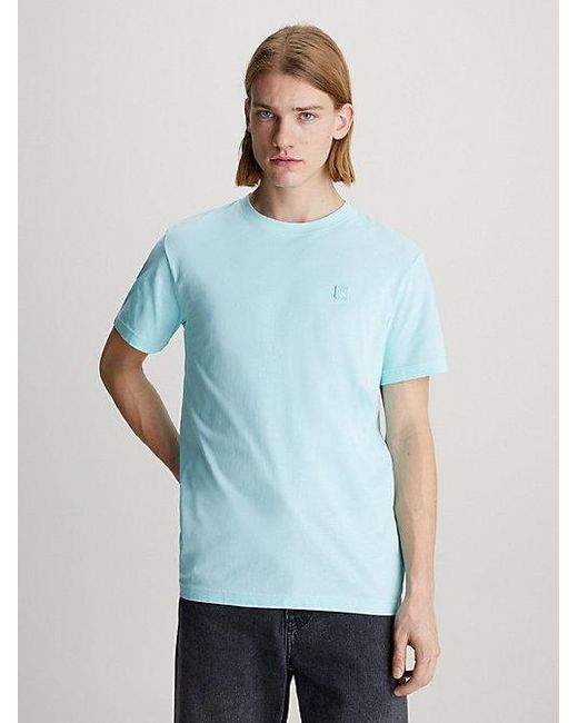Calvin Klein Monogram T-shirt in het Blue voor heren