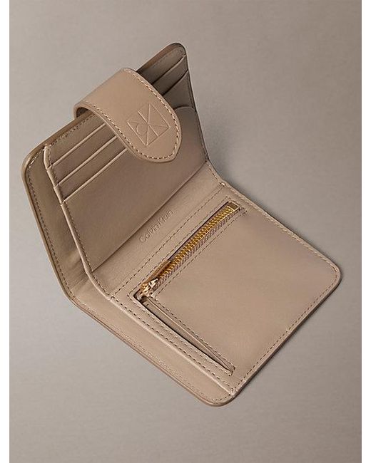 Calvin Klein Multicolor Square Nappa Leather Rfid Wallet