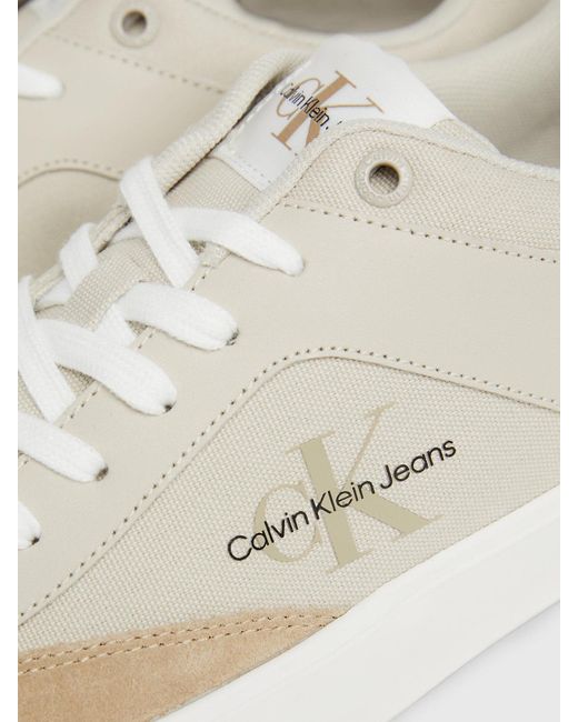 Calvin Klein Natural Leather Trainers for men