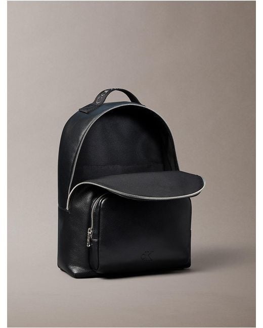 Calvin Klein Black Micro Pebble Classic Backpack