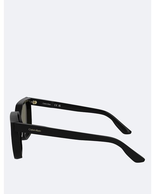 Calvin Klein Gray Modified Rectangle Sunglasses Ck25500S