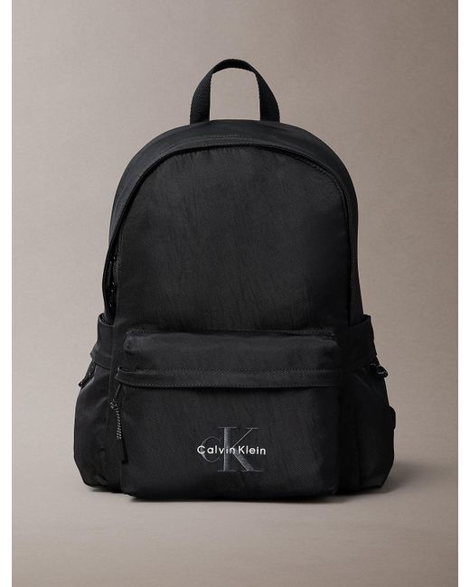Sac À Dos En Nylon Avec Logo Monogramme Calvin Klein pour homme en coloris Black