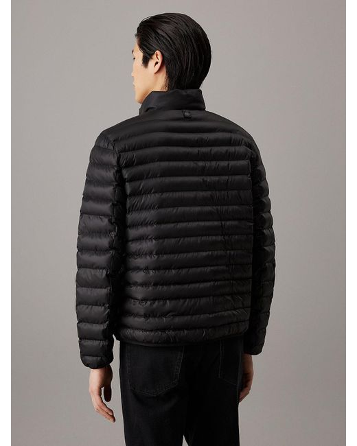 Calvin Klein Gray Quilted Puffer Jacket for men