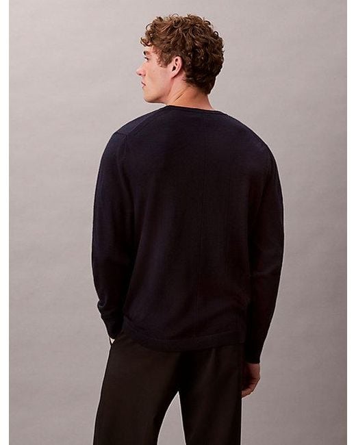 Calvin Klein Multicolor Merino Wool Classic Jumper for men
