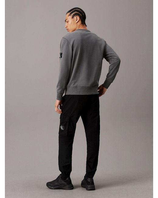 Pantalon cargo skinny délavé Calvin Klein pour homme en coloris Black