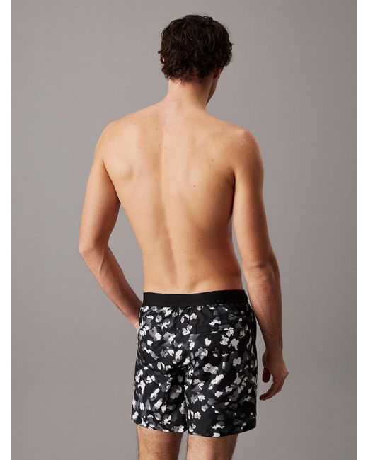 Short De Bain Mi-Long Avec Cordon De Serrage Calvin Klein pour homme en coloris Black