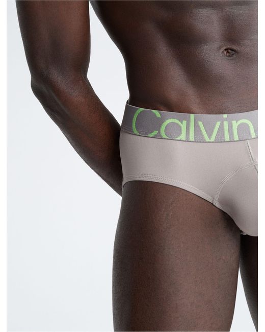 Calvin Klein Future Shift Micro Hip Brief in Brown for Men
