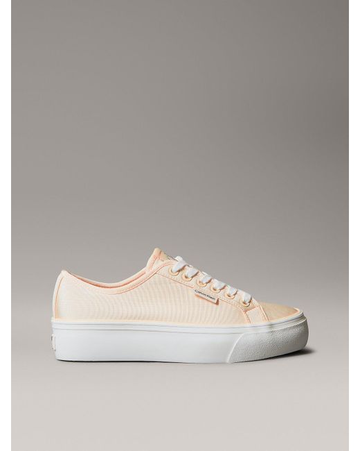 Calvin Klein Multicolor Moiré Comfort Platform Trainers