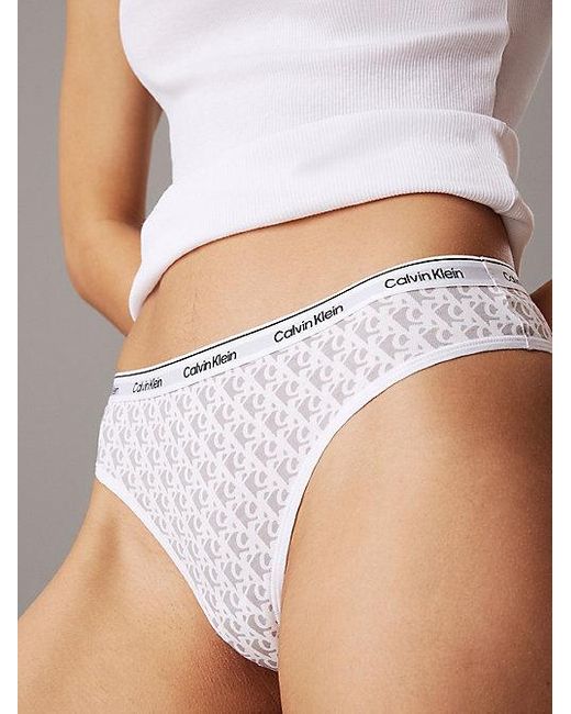 Calvin Klein Brazilian Slips in het White